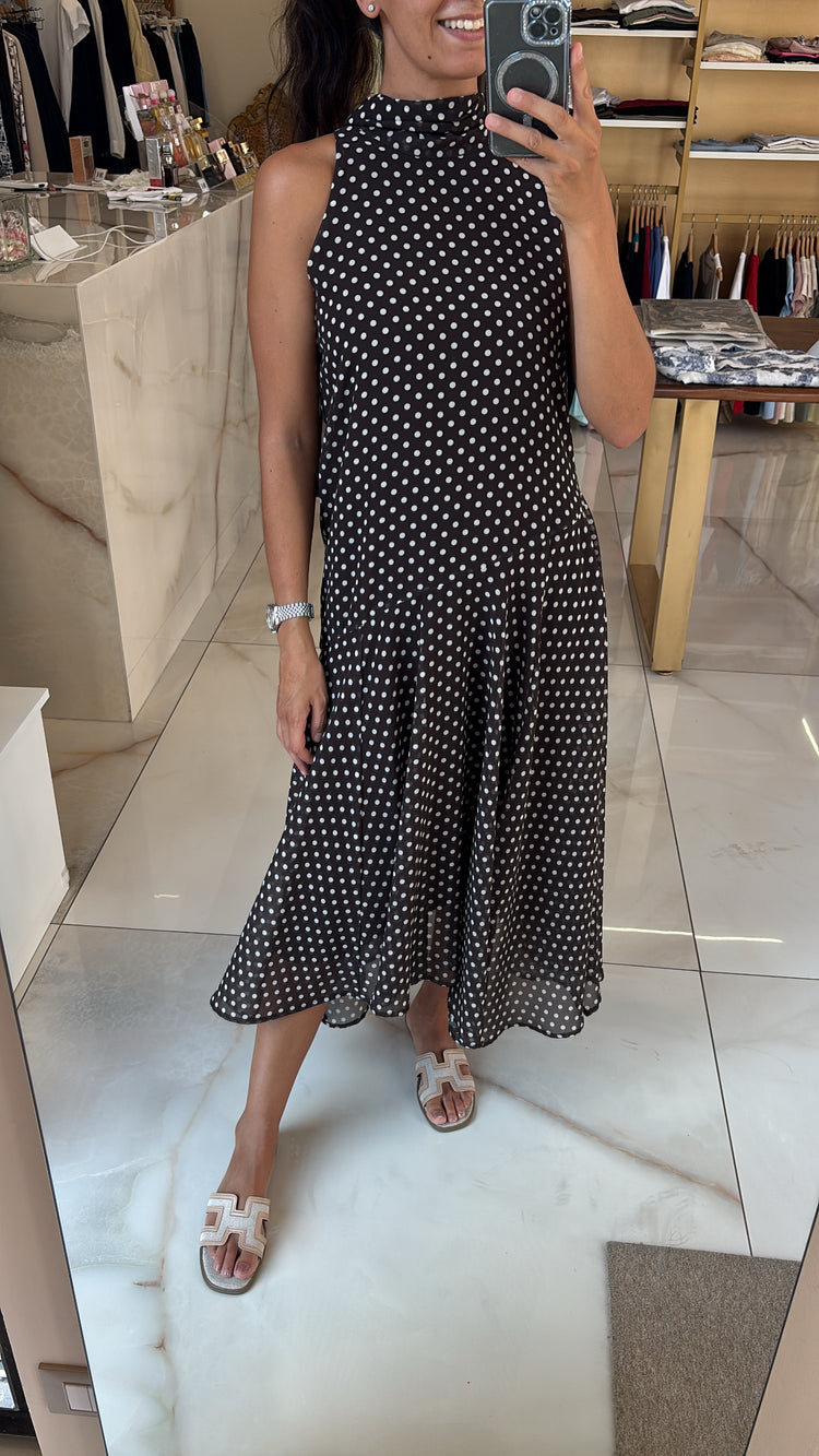 Carmen - abito pois - marrone