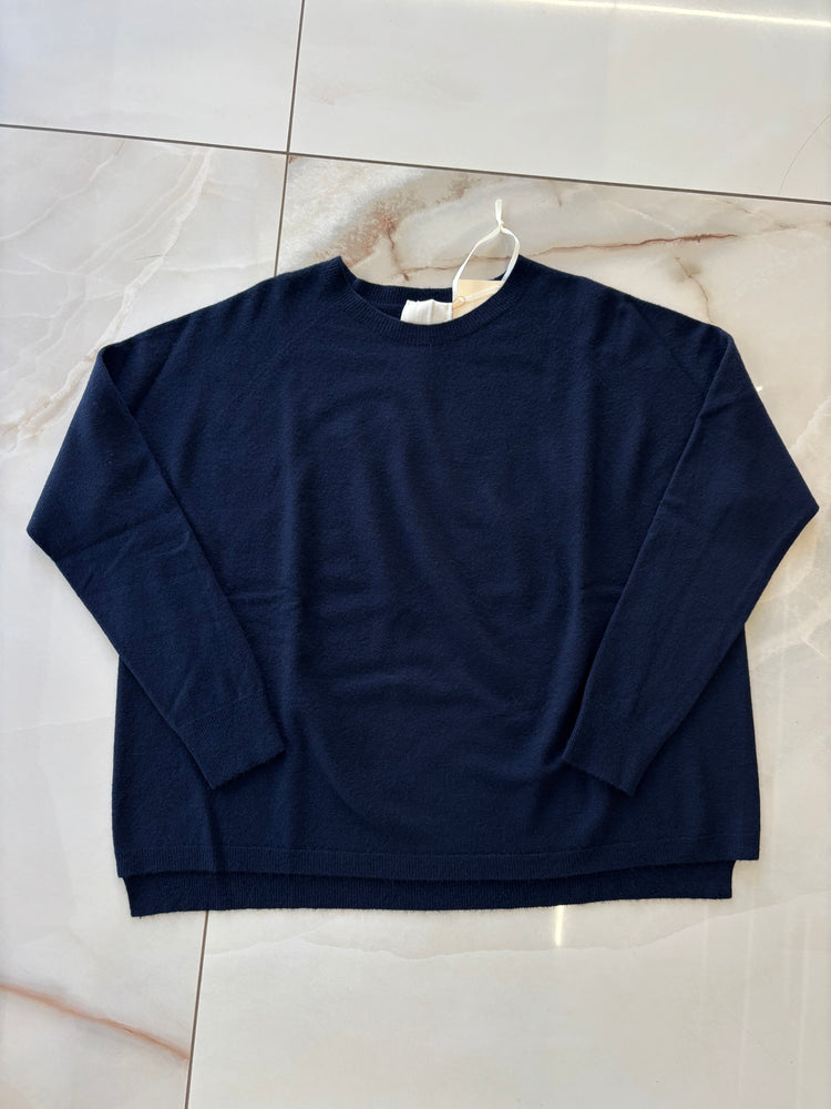 ANGELA DAVIS - MAGLIONCINO GIROCOLLO - GIULIA RI9PA12 - BLU