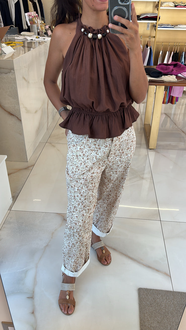 Susy mix - Pantalone fiorellini - rosa