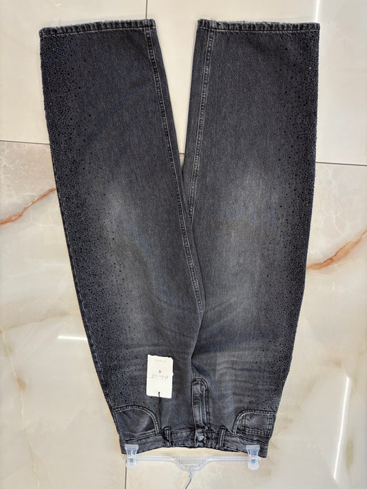 PHILIP - JEANS NERO DIAMANTINI