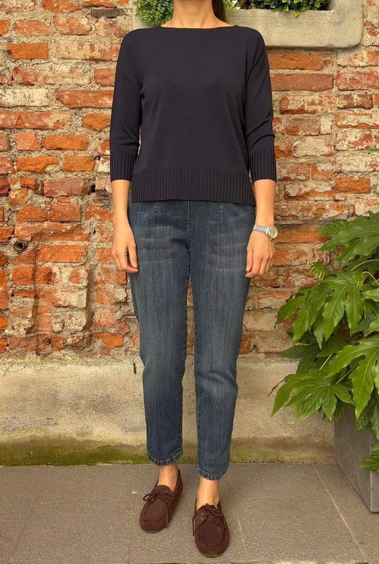 Carmen - Maglia girocollo - COD. ALLEGRA - Blu