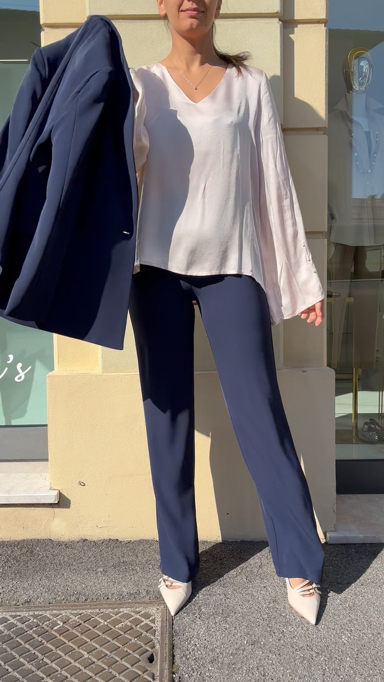 SUSY MIX - BLUSA SCOLLO V - ROSA CIPRIA