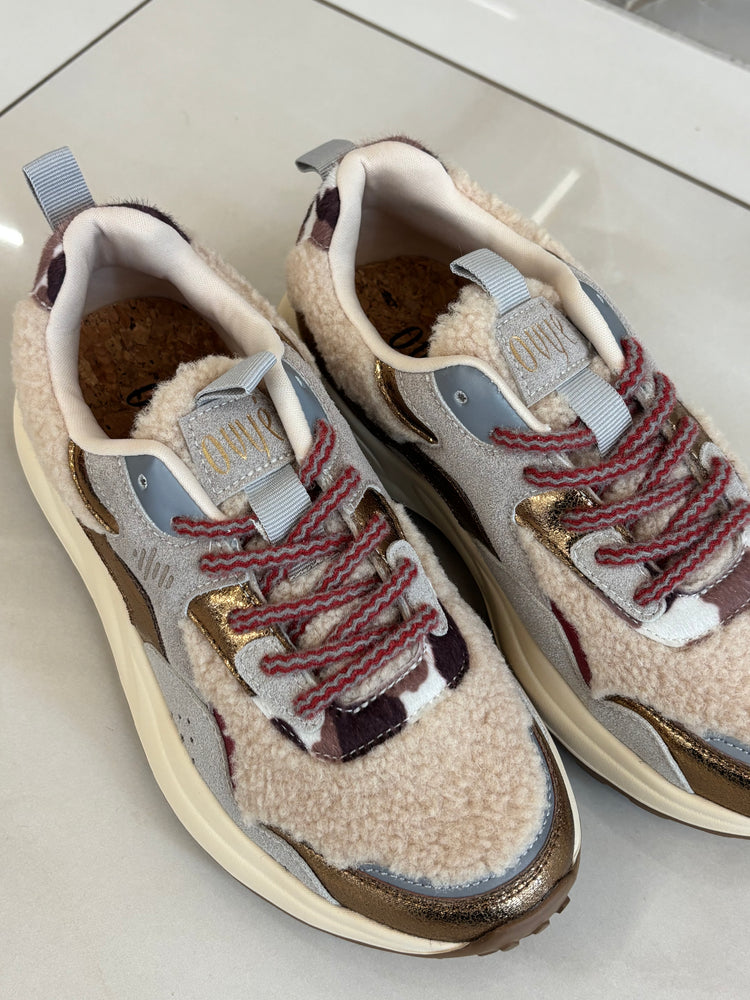 SNEAKERS - BEIGE / ORO