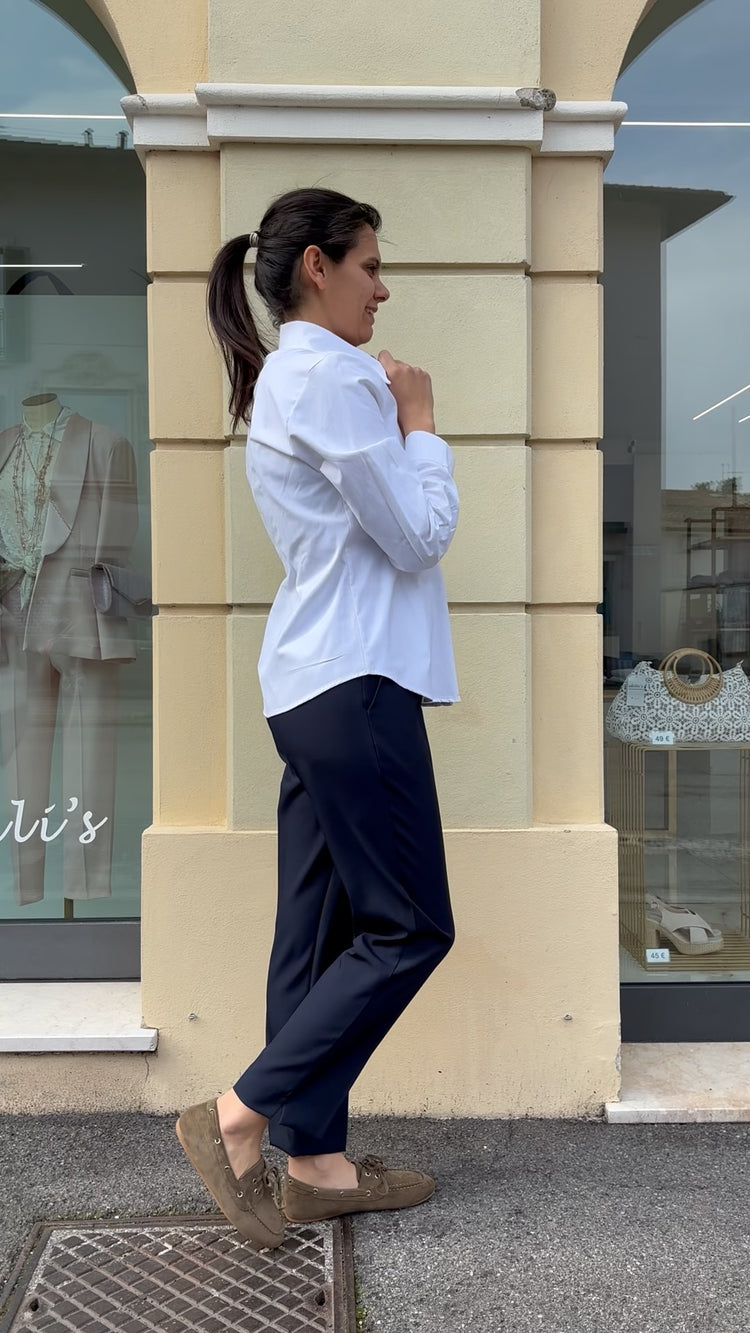 SUSY MIX - CAMICIA A V - BIANCA