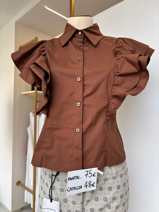 SUSY MIX - camicia - CHOCO