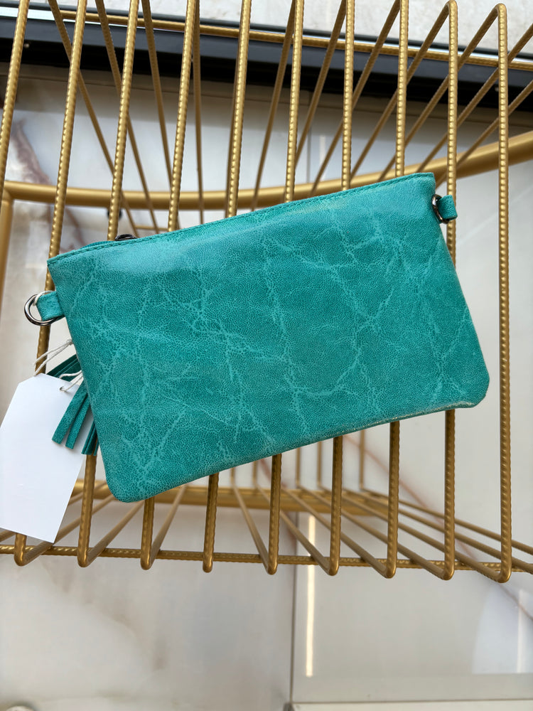 BORSA - POCHETTE - VERDE ACQUA