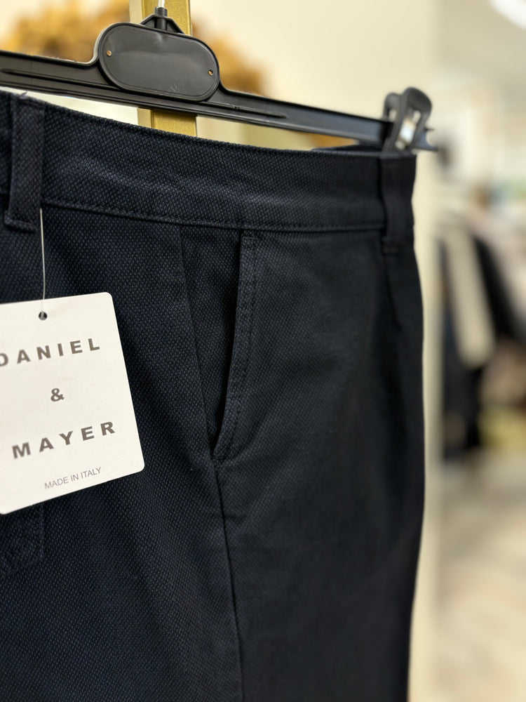 DANIEL & MAYER - PANTALONE A PALAZZO PUNTINATO - BLU