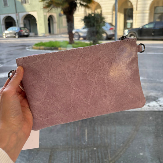 BORSA - POCHETTE - ROSA ANTICO