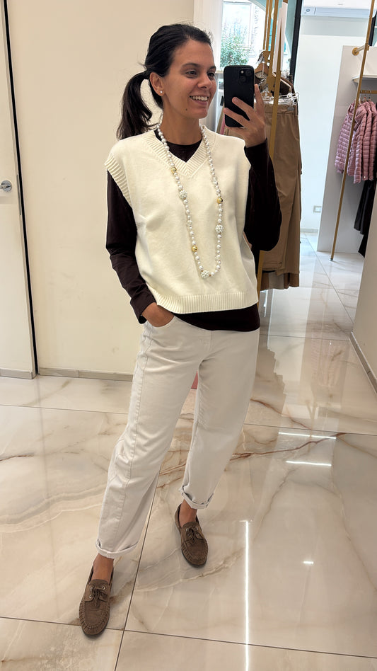 SUSY MIX - GILET MORBIDISSIMO - PANNA