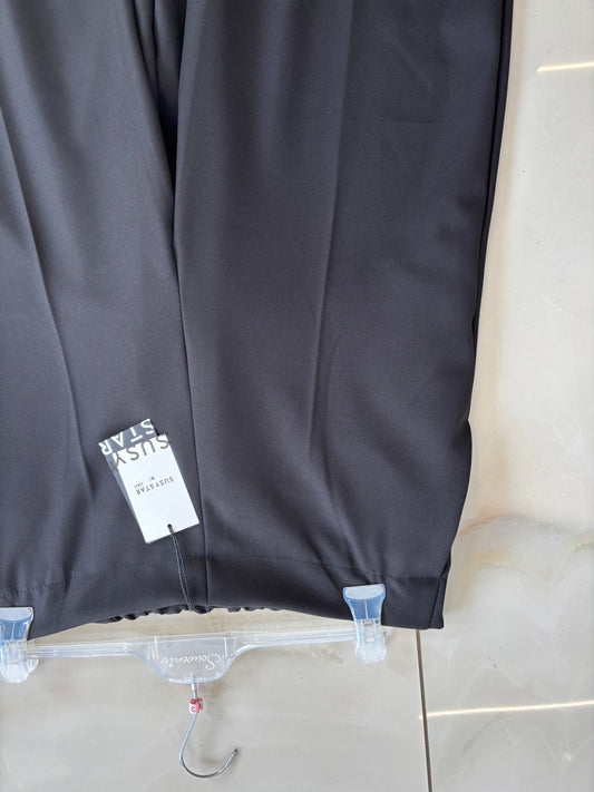 SUSY STAR - PANTALONI PALAZZO  - NERO