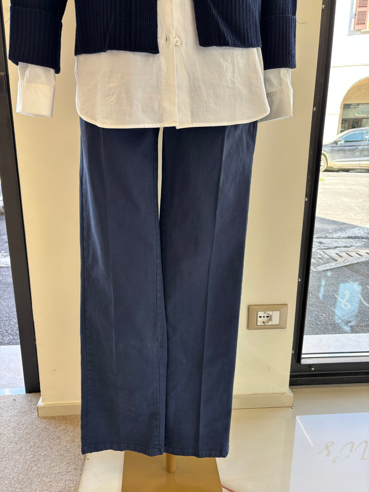CARMEN - PANTALONE CLASSICO GAMBA DRITTA - BLU