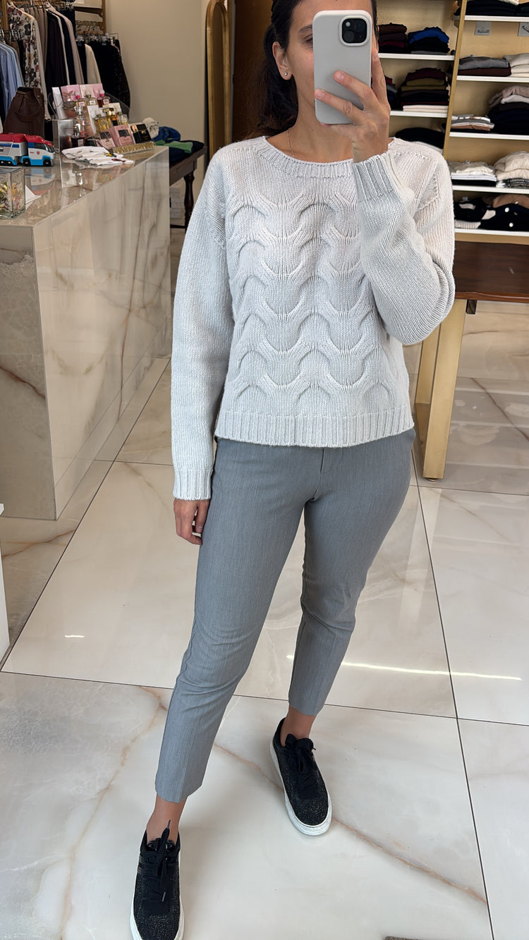 DANIEL &  MAYER - MAGLIONE TRECCE - GRIGIO