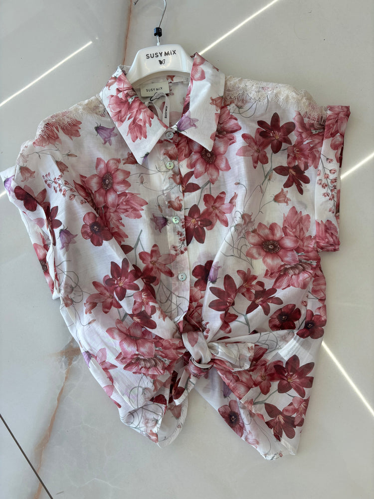 Susy mix - Camicia Fiori  - Fico