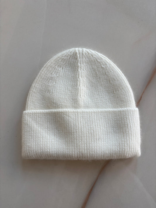 BERRETTA CON RISVOLTO - MUSA - BIANCO