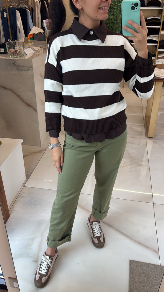 HAVEONE - JEANS cod.MANDY - VERDE