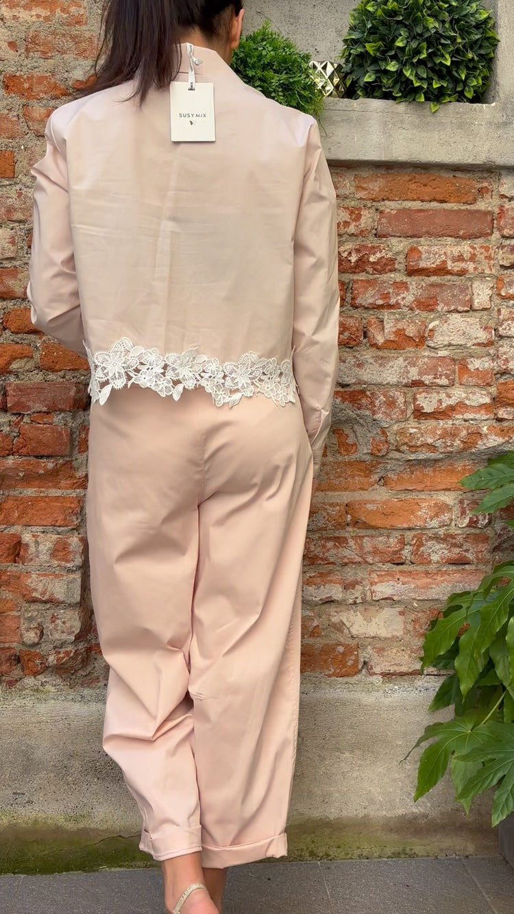 SUSY MIX - CAMICIA PIZZO - ROSA