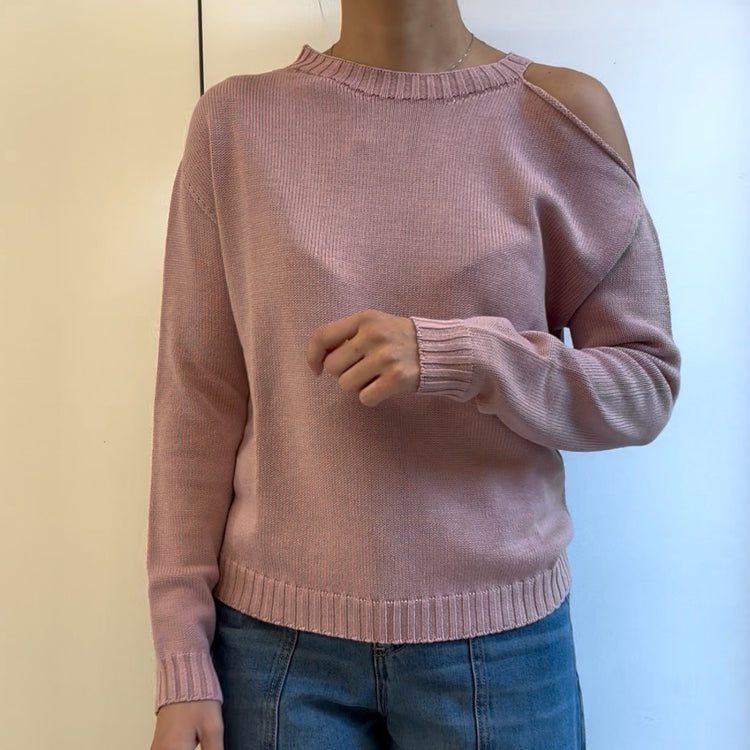 SUSY MIX - MAGLIA CUT OUT - ROSA