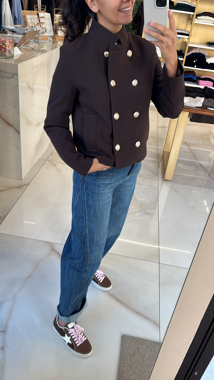 SUSY STAR - CAPPOTTO BOTTONI ORO - MORO