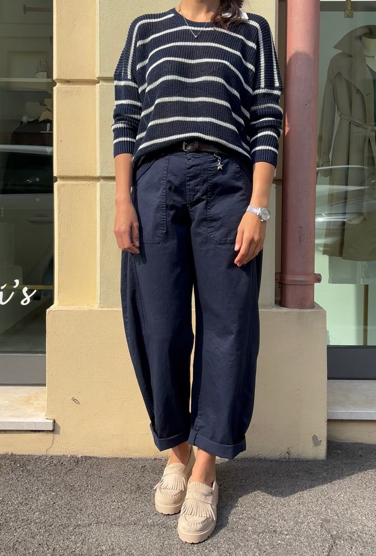 Susy mix - Pantalone con Tasca frontale - Blu