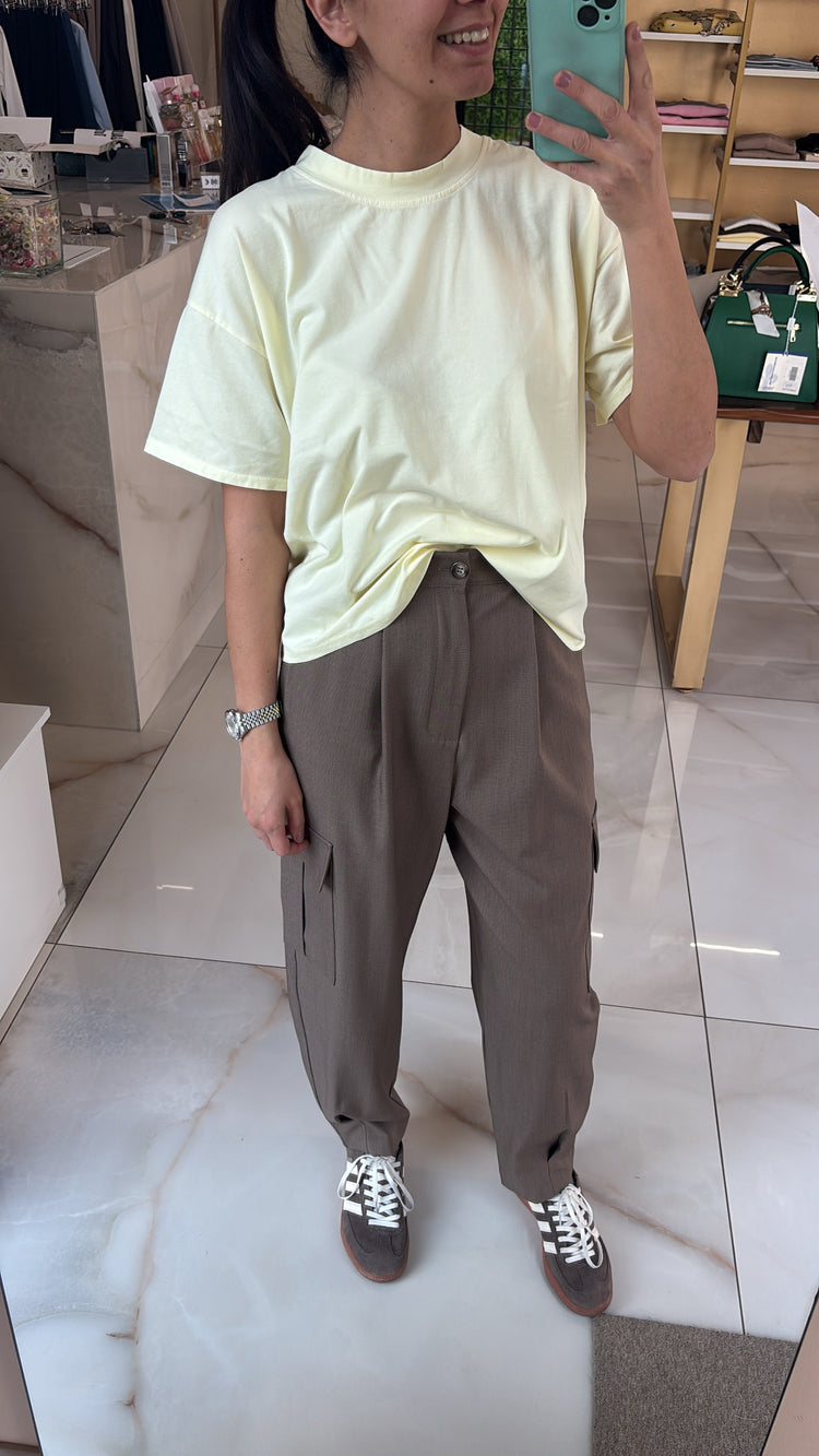 SUSY MIX - T SHIRT SCATOLETTA - GIALLO