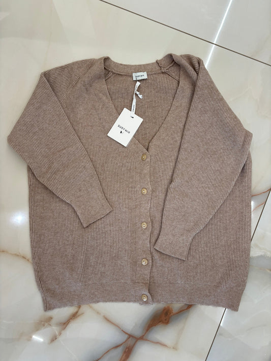 SUSY MIX - CARDIGAN OVER - BEIGE