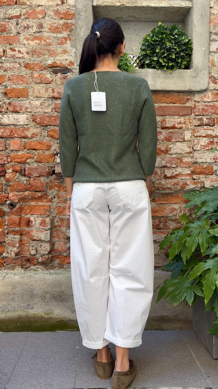 Daniel e mayer - Maglia con punti luce - Verde