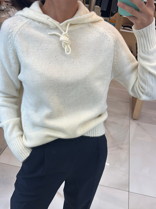 SUSY MIX - FELPA CON CAPPUCCIO - VANIGLIA