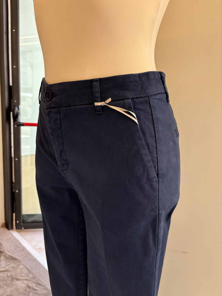 CARMEN - PANTALONE CLASSICO GAMBA DRITTA - BLU
