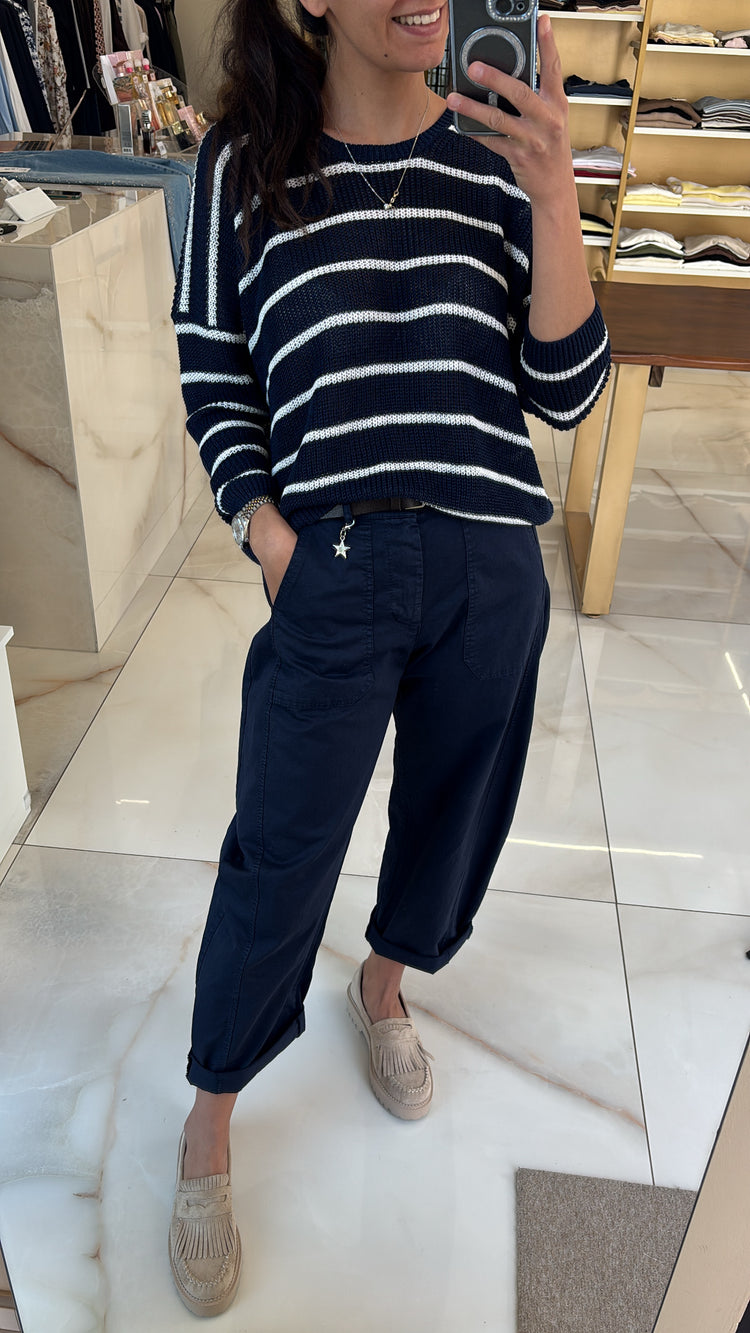 Susy mix - Pantalone con Tasca frontale - Blu