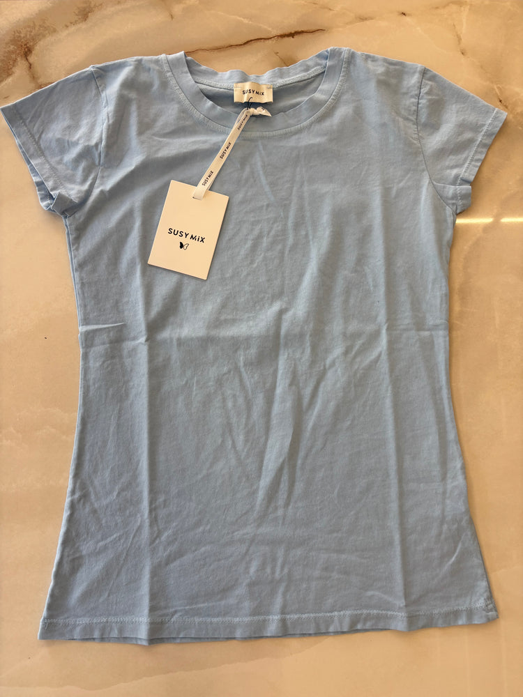 SUSY MIX - T SHIRT SLIM - CELESTE