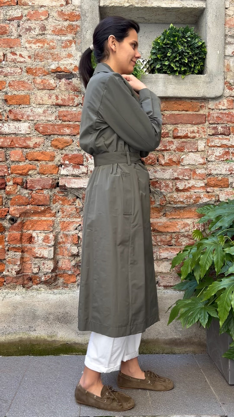 DANIEL & MAYER - TRENCH LUNGO - VERDE MILITARE