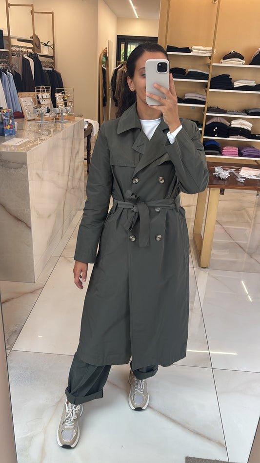 DANIEL & MAYER - TRENCH LUNGO - VERDE MILITARE