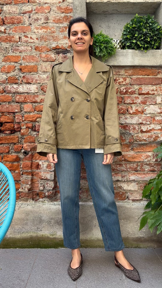 SUSY MIX - TRENCH CORTO - VERDE