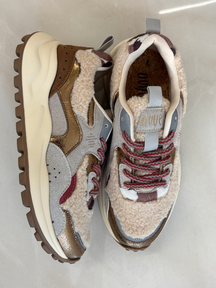 SNEAKERS - BEIGE / ORO
