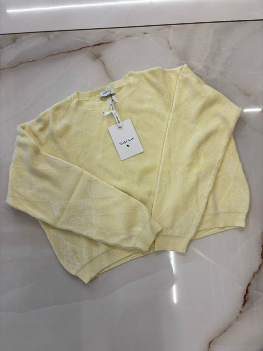 SUSY MIX - MAGLIONCINO ROMBI - GIALLO POLENTA