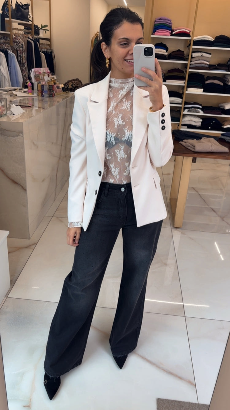 SUSY MIX - JEANS STRASS - NERO