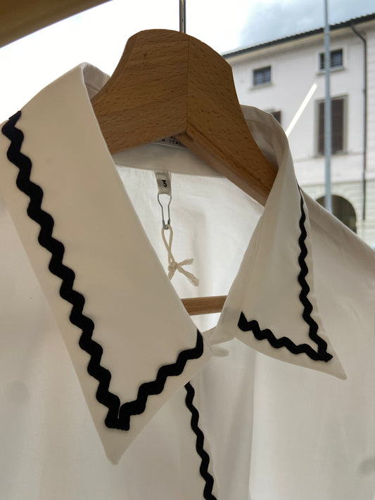 DANIEL & MAYER - CAMICIA RICAMO - BIANCO