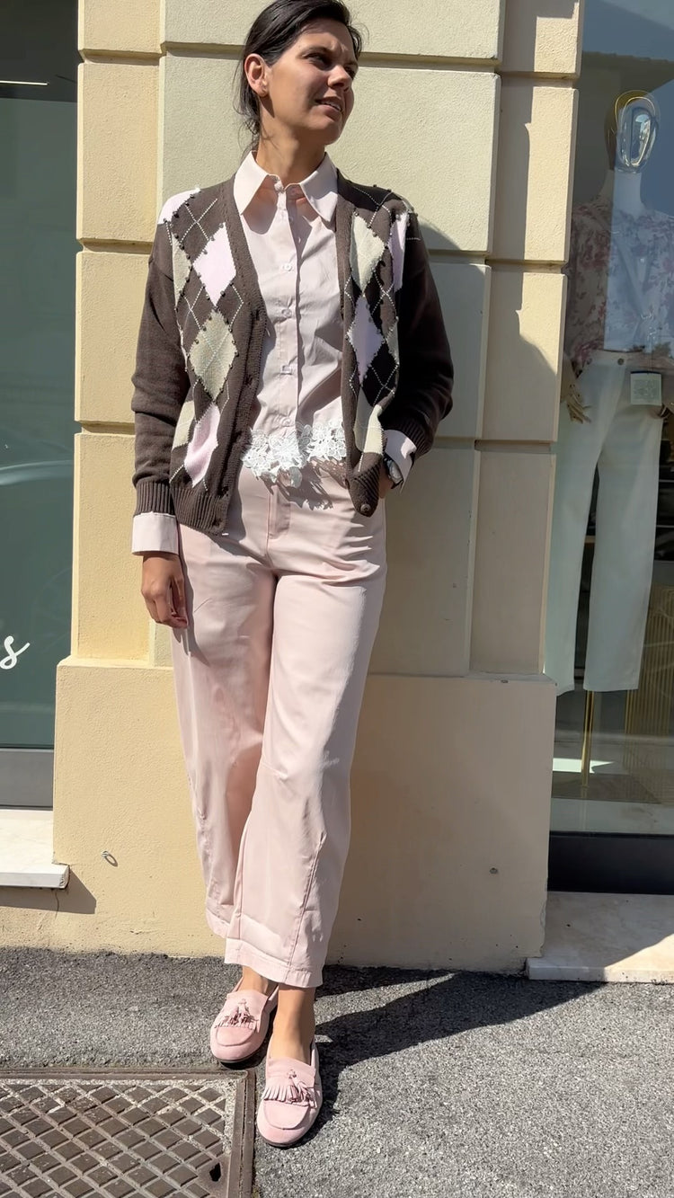 TENSIONE IN - CARDIGAN CON APPLICAZIONI