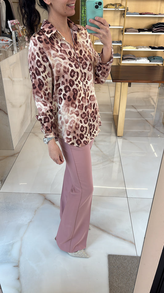 CARMEN - TAILLEUR LAME' - PANTALONE ROSA