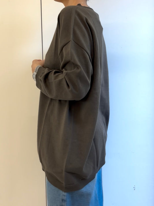 SUSY MIX - MAGLIA BARCHETTA ASIMMETRICA - MORO