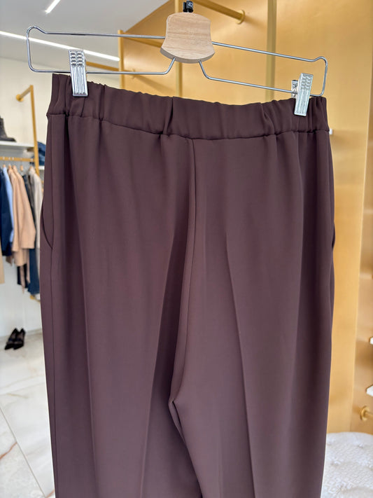 ANGELA DAVIS - PANTALONE - CIOCCOLATO