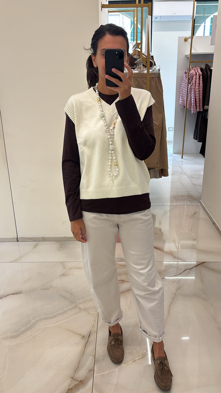 SUSY MIX - GILET MORBIDISSIMO - PANNA