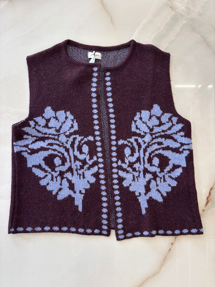 SUSY MIX - GILET GRECA - VINO