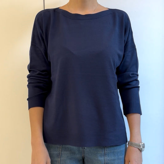 SUSY MIX - MAGLIA CON SPACCHI - BLU