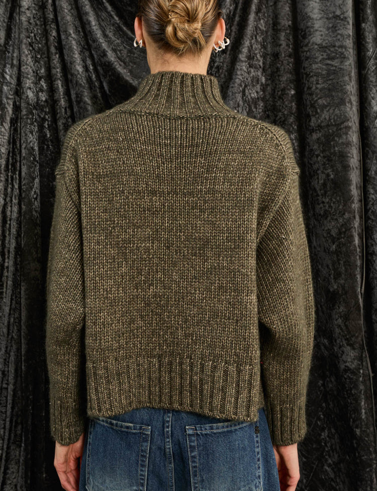 SOUVENIR - MAGLIONE ALPACA - VERDE