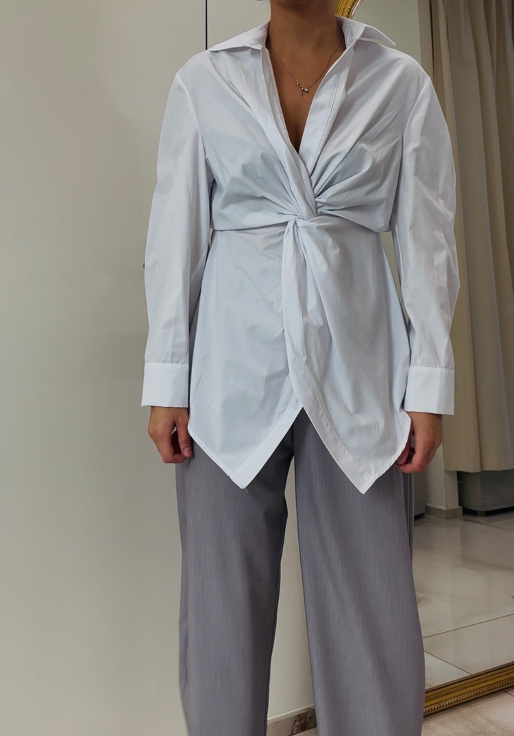 TENSIONE IN - CAMICIA NODO - BIANCA