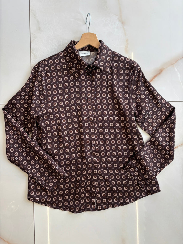 SUSY MIX - CAMICIA RASO - MORO