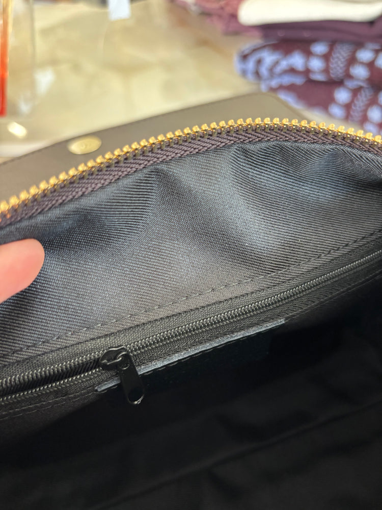 BORSA SUEDE E PELLE  - TESTA DI MORO