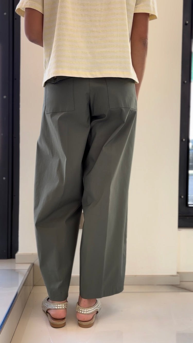 DANIEL & MAYER - PANTALONE OVETTO SUPER LEGGERO - VERDE