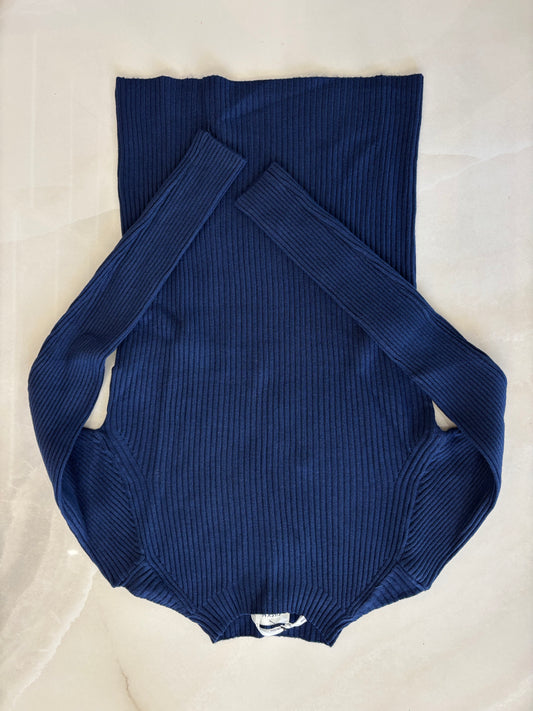 SUSY MIX - LUPETTO COLLO BASSO COSTINA - BLU